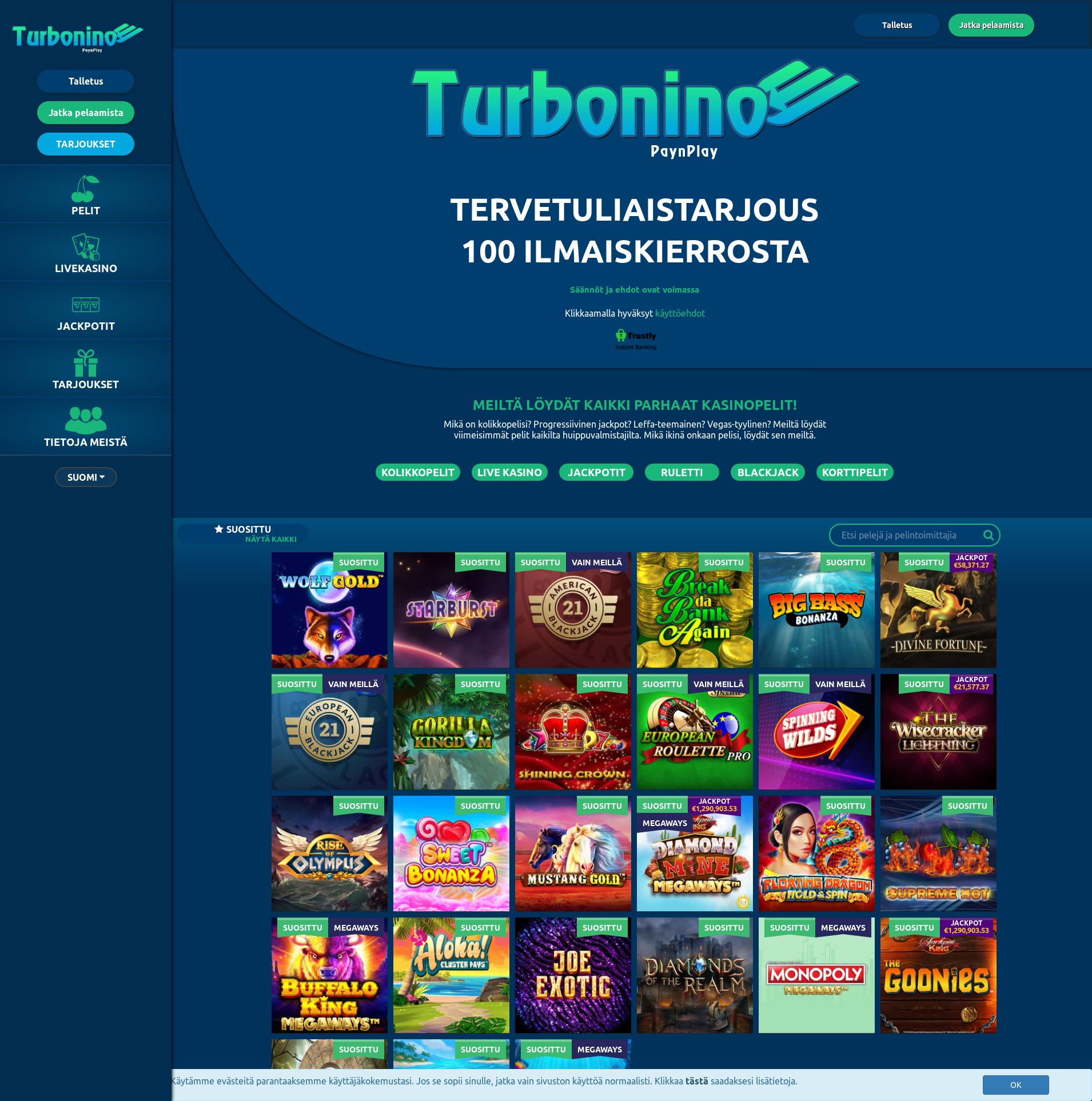 Revisión del casino de Turbonino